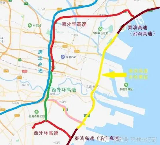 滨海新区西外环高速完成交工验收,历时十年终将通车_腾讯新闻