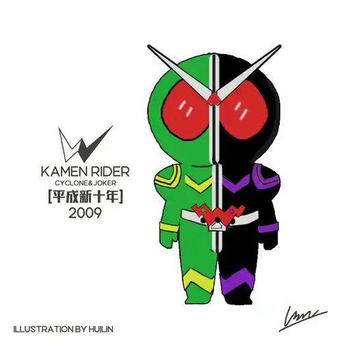 【q版 假面骑士w】建模练习