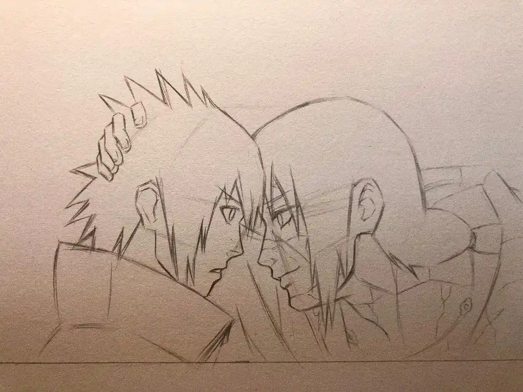 "无论将来你变成什么样,我都会一直爱着你"#手绘 #鼬 #佐 - 抖音