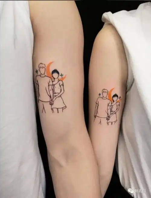 纹身图案 情侣纹身 小情侣纹身 纹身手稿 有意义的纹身手稿-赐晟网络