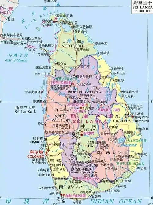 斯里兰卡地图