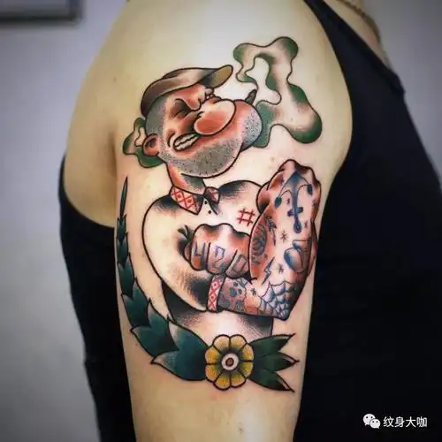 纹身手稿素材第510期大力水手