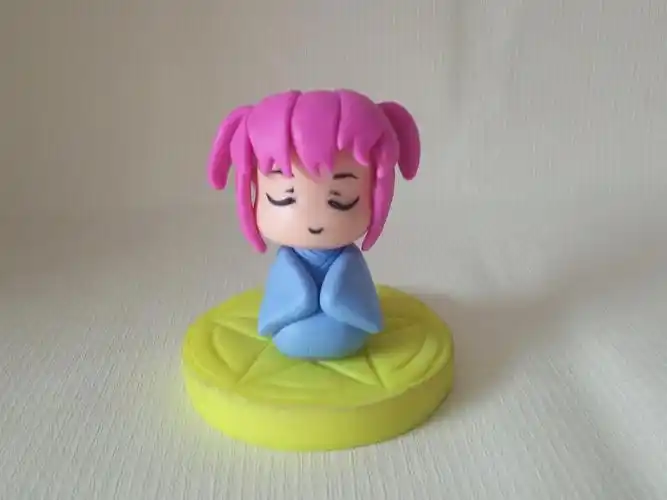 用粘土做漂亮的小女孩,快来学吧