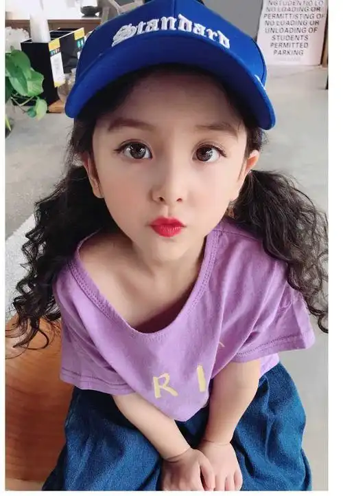 假发马尾玉米儿童女中长发卷发马尾辫蓬松羊毛卷马尾