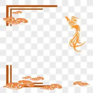 中国风边框凤凰图片素材