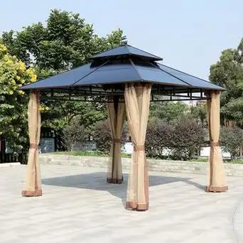 户外凉亭花园庭院别墅帐篷四角亭农家乐工地茶水亭阳光板室外亭子