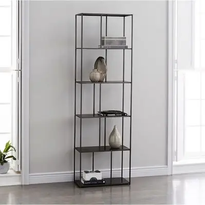 铁艺简易落地多层隔断工艺品家居客厅书架置物架货架展示架陈列架
