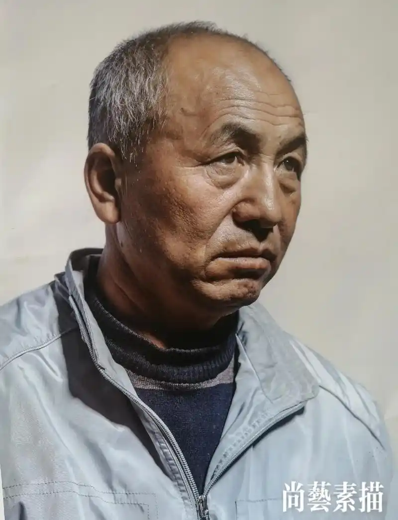 一组中老年素描头像及步骤#美术艺考 #素描艺考教学 #联考  - 抖音