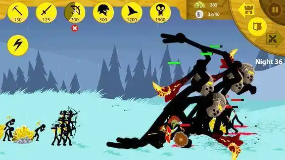 地瓜解说火柴人战争巨型矛士僵尸太肉啦怎么都打不死