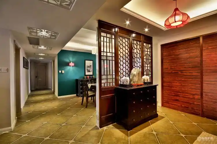 中式隔断玄关怎么装修玄关隔断效果图