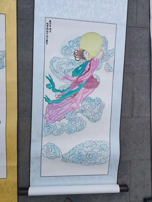 冰石画室高级5-6段国画工笔人物~嫦娥奔月-作品展示2020.10.18