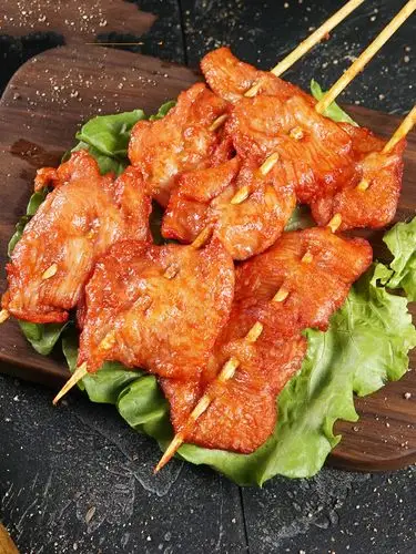 大里脊肉串30串烧烤肉串手抓饼里脊肉片鸡胸肉串新鲜调理