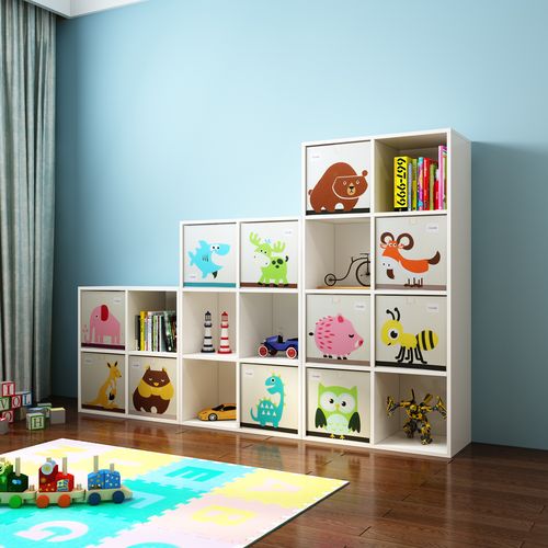 定制可比熊儿童儿童书书架置物架落地小书书柜收纳书架