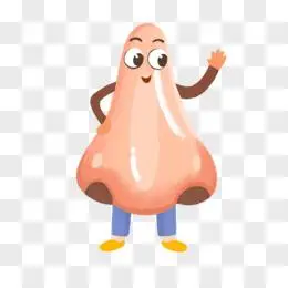 手绘卡通拟人鼻子形象免抠元素