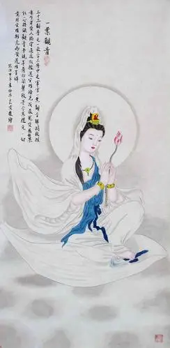 中国工笔画观音