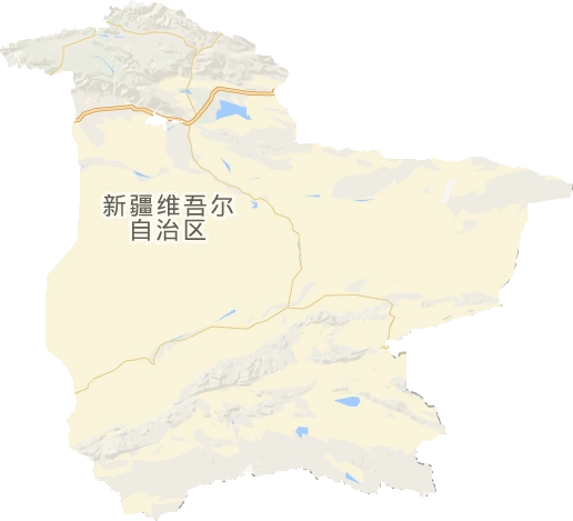 巴音郭楞蒙古自治州高清地形地图