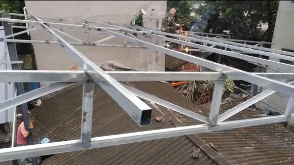 农村简单彩钢棚制作过程-三农视频-搜狐视频