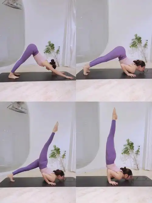 下巴倒立式教你进阶瑜伽体式