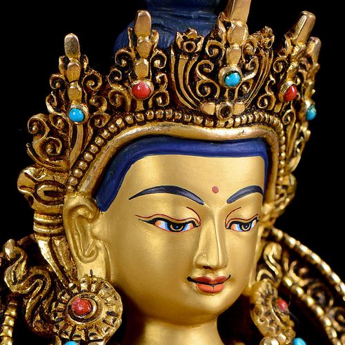 佛堂欧斯特金刚萨埵佛像摆件佛具家居供奉尼泊尔摆件