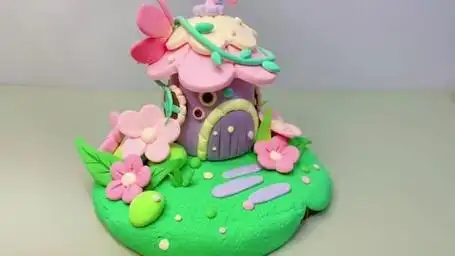粘土小花房#超轻粘土手工 #手工diy #超轻粘土手工制作 #简单手工