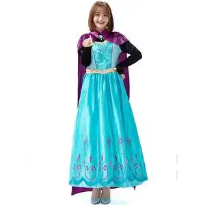 安娜公主裙cos冰雪奇缘童话故事anna迪士尼成人衣服大人演出服装