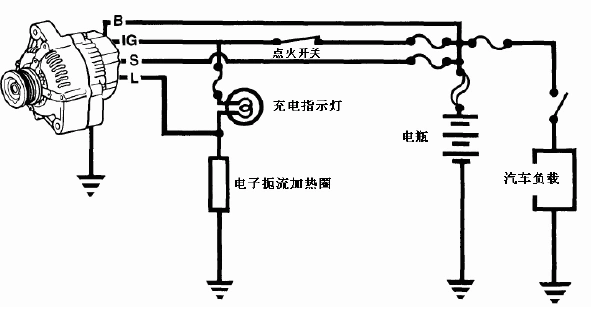 汽车充电指示灯电路