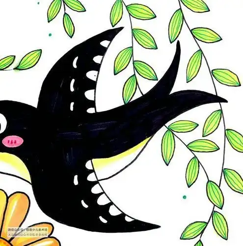 小燕子简笔画步骤图 小燕子简笔画步骤图画法