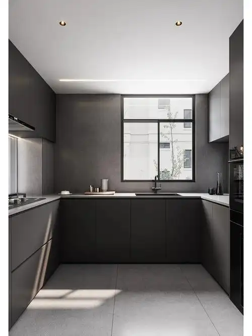 深灰色的橱柜设计