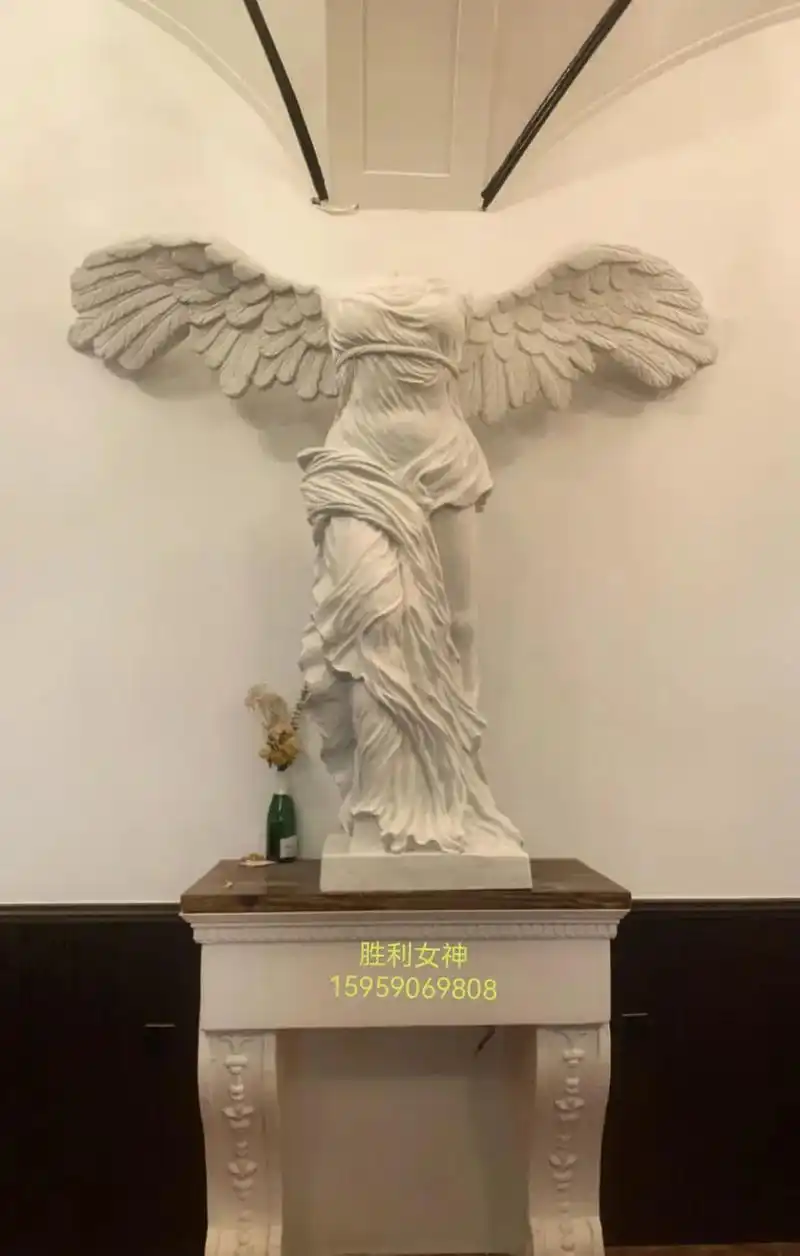 玻璃钢雕塑胜利女神携希腊飞天再次走进高档会所!