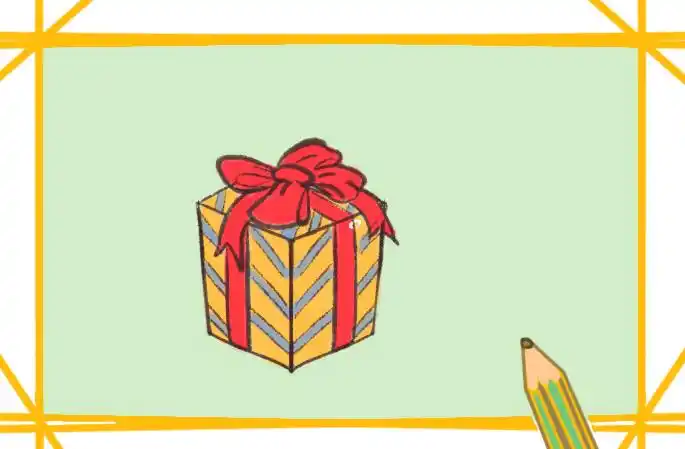 精致的礼物简笔画要怎么画