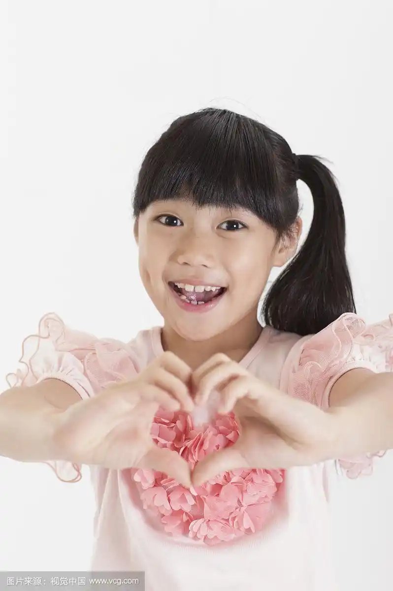 儿童,作手势,爱心