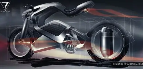 酷炫,未来科技十足,形式与功能完美结合,电动摩托