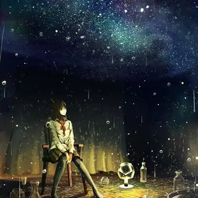 星空下的女生头像