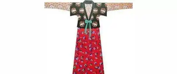 袒胸装的下装一般为长裙,根据《说文解字》的解释,古代裙的本义其实是