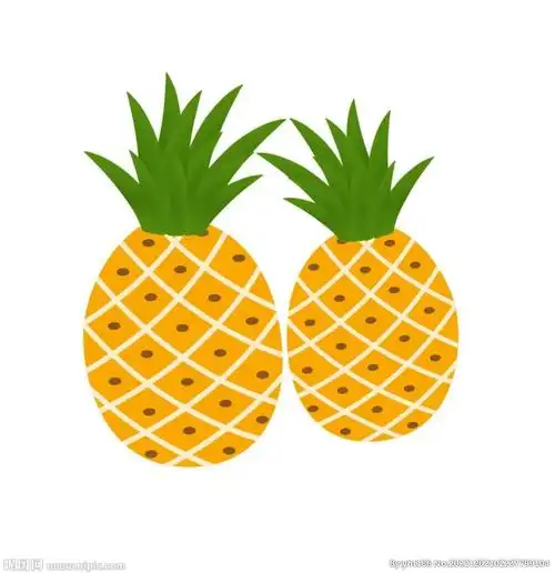 卡通可爱菠萝水果