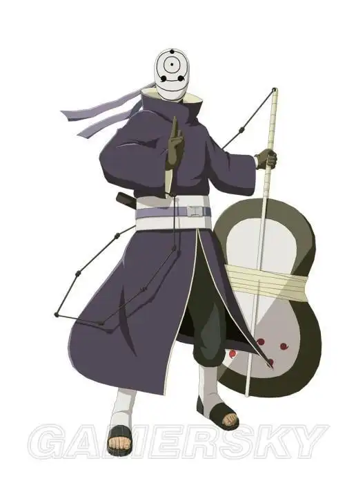 简笔画面具带土手绘火影忍者带土的4张面具每一张都有它独特的意义细