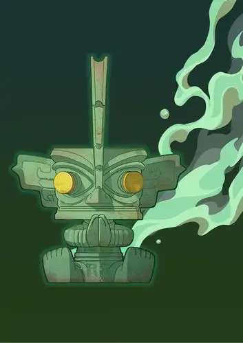 三星堆潮玩插画