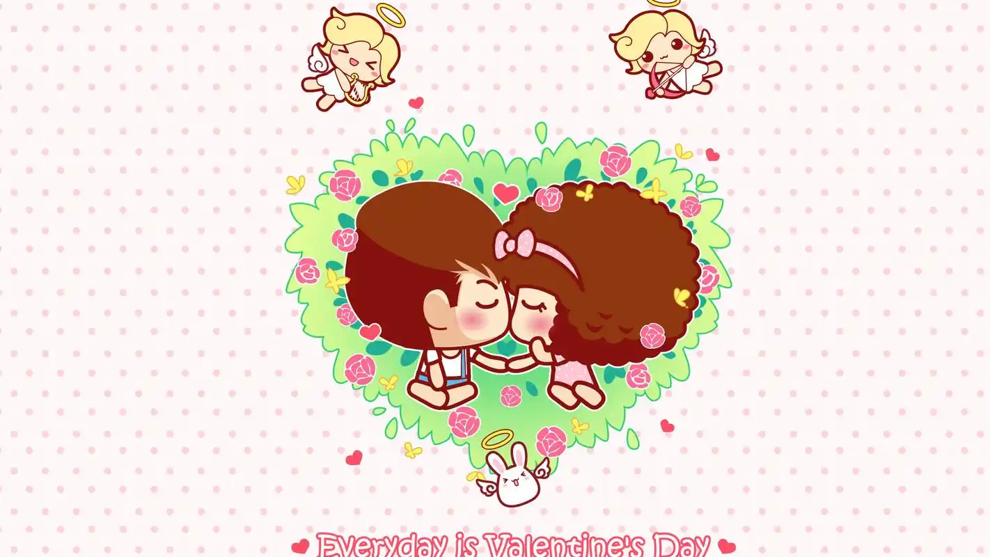 情人节摩丝摩丝创意卡通图片桌面壁纸,情人节主题摩丝摩丝可爱又富有