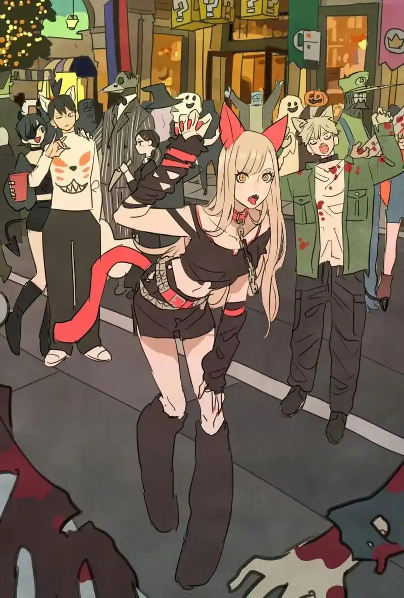 电锯人 万圣节 (via.タケウチ リョースケ) #万圣节 - 抖音