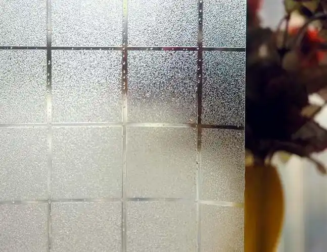 emit忆美特静电无胶窗花贴 60cm*200cm 方格子磨砂玻璃贴