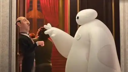 超能陆战队:大白的碰拳意识太好玩了,好有趣