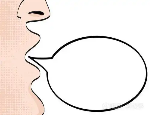 人与张开嘴尖叫公告在空的讲话灯泡在白色, 股票向量例证.