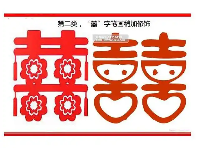 第四小组汉字剪纸