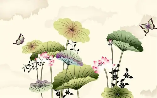 小清新素雅纯洁荷花中国风唯美高清桌面壁纸(二)