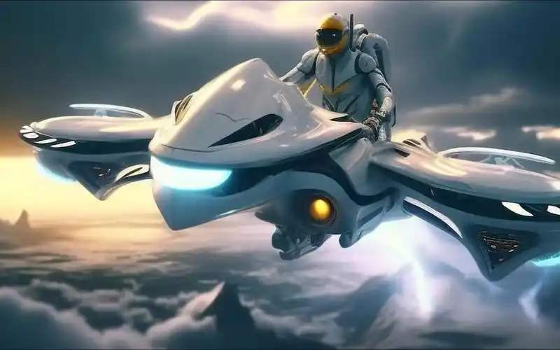 驾驭未来:飞行悬浮自行车