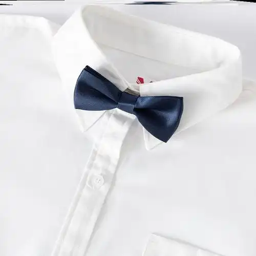 小学生校服领结幼儿园儿童演出班服蝴蝶结领花男童纯色英伦风领带