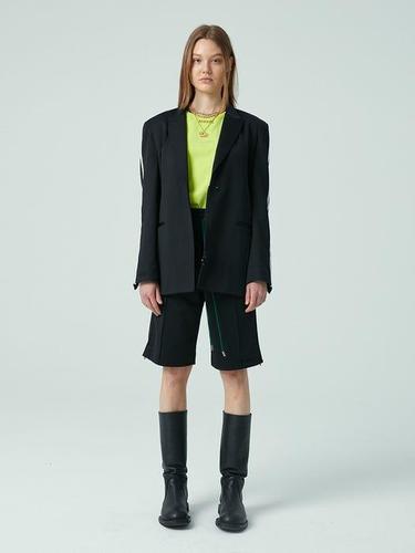 pairing黑色短裤|training half pant_black