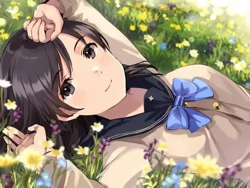 清纯可人的萝莉女孩二次元卡通甜美少女壁纸