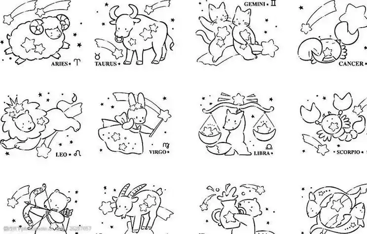 古风公主手绘简笔画 汉服星座系列星座古风星座系列汉服十二星座简笔