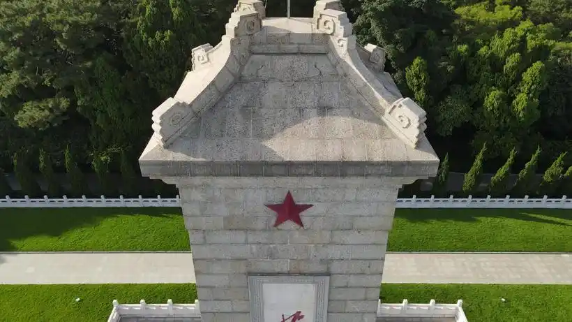 广西南宁人民公园人民英雄纪念碑航拍mp4格式视频下载_正版视频编号